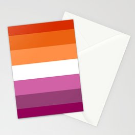 Lesbian Pride Flag Stationery Card