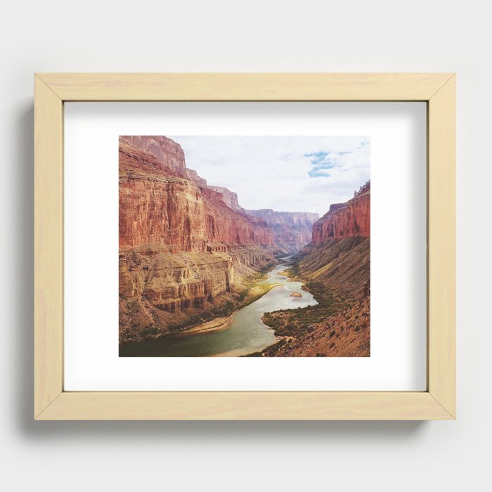 Colorado River view from Nankoweap Recessed Framed Print