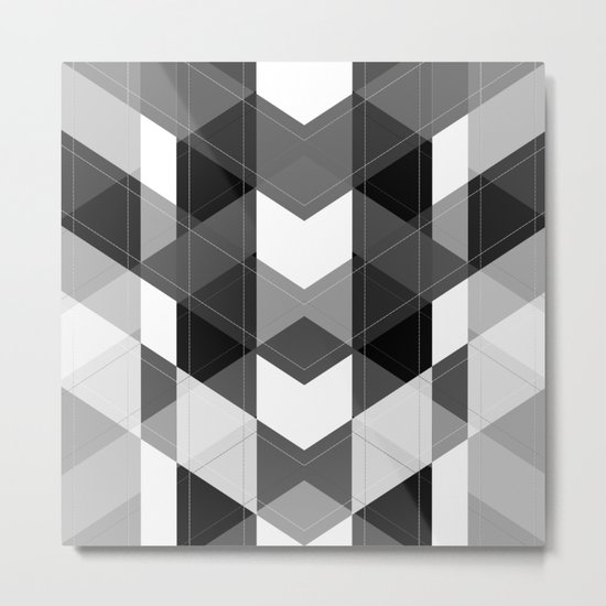Black and white , abstract 15 Metal Print
