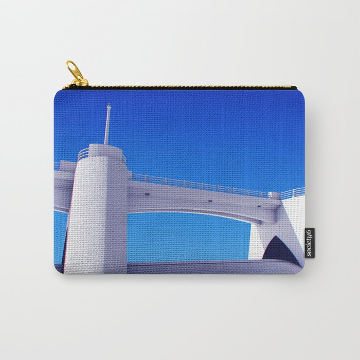 Sepulveda Dam on blue Carry-All Pouch