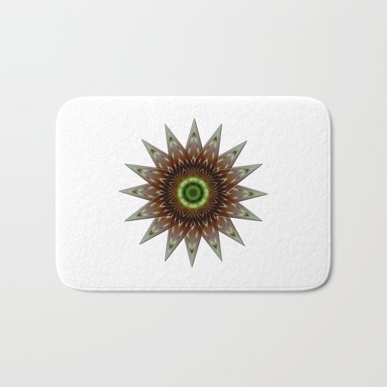 Fractal Wind Rose Bath Mat