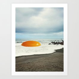 Beach Egg II - Sunny side up breakfast Art Print