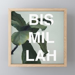 BISMILLAH Framed Mini Art Print