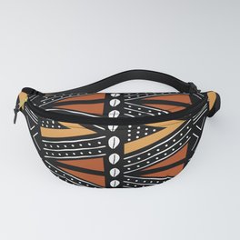 African Mud Cloth Abstract Fabric Art Fanny Pack
