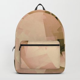 Geometric Stacks Neutrals Tan Beige Cocoa Backpack