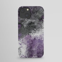 Subtle Ace Pride: Abstract Acrylic Pour iPhone Case