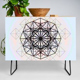 Universal Song Meditation Mandala Sacred Geometry Painting Credenza