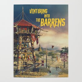 Venturing into the Barrens (Novel cover) Poster
