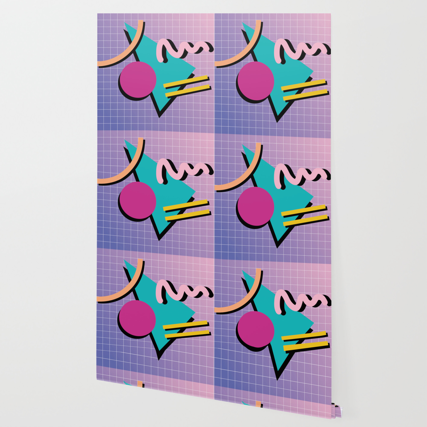 Memphis Pattern 10 90s Retro Wallpaper By Graphicwavedesign