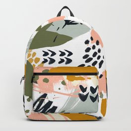 Abstract strokes still life Backpack | Desert, Strokes, Digital, Nature, Curated, Painting, Geometrics, Traces, Pattern, Paintbrush 