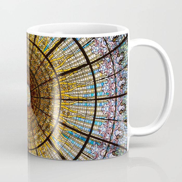 Barcelona glass window stained glass Coffee Mug