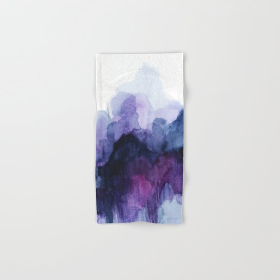 Purple abstract watercolor Hand & Bath Towel