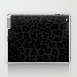 Black Leopard Print Laptop & iPad Skin