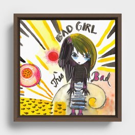 Bad Girl Framed Canvas