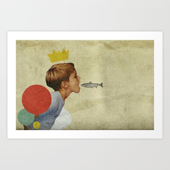 E.A.T | Collage Art Print