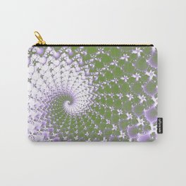 Genderqueer Pride Textured Fractal Spiral Carry-All Pouch