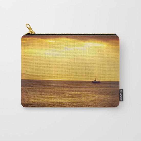 Going Fishing at sunset Carry-All Pouch