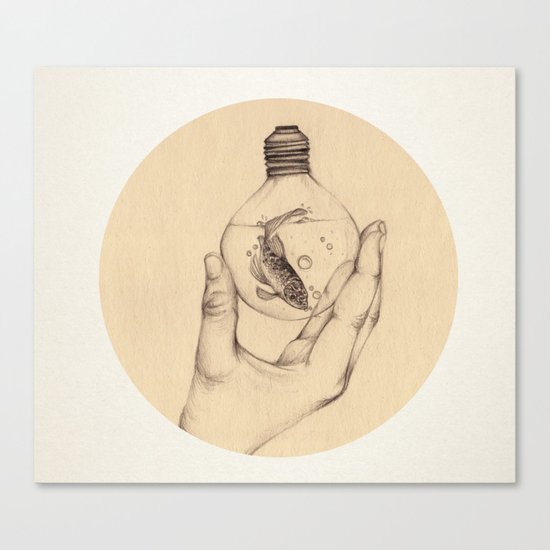 Organic V Canvas Print