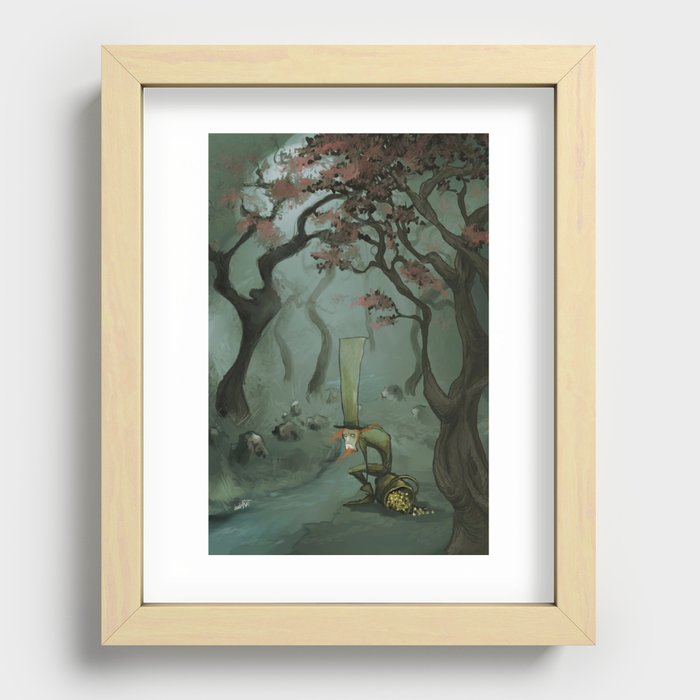 lonely leprechaun Recessed Framed Print