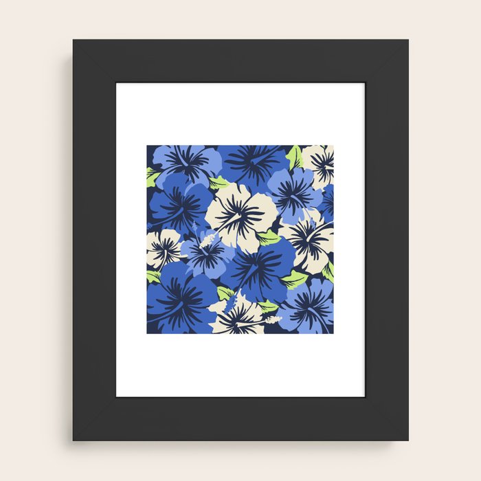 Epic Hibiscus Hawaiian Floral Aloha Shirt Print Art Print by
