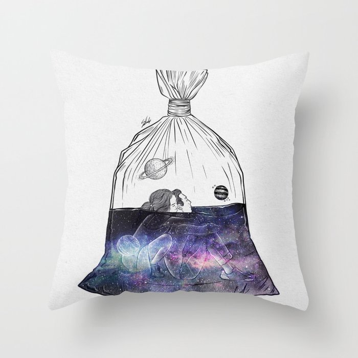 The zone of love. Throw Pillow