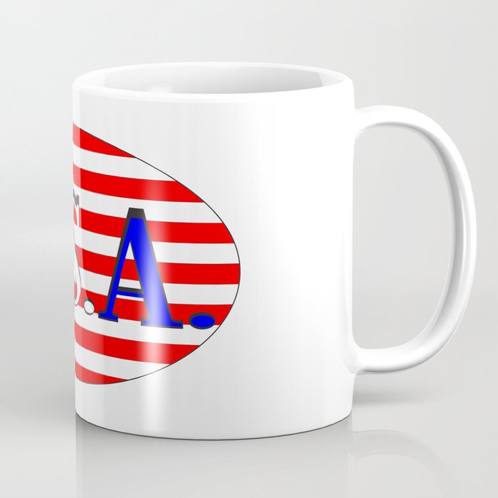 USA Isolated Rugby Ball Coffee Mug