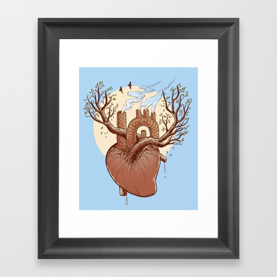 Always in my heart Framed Art Print