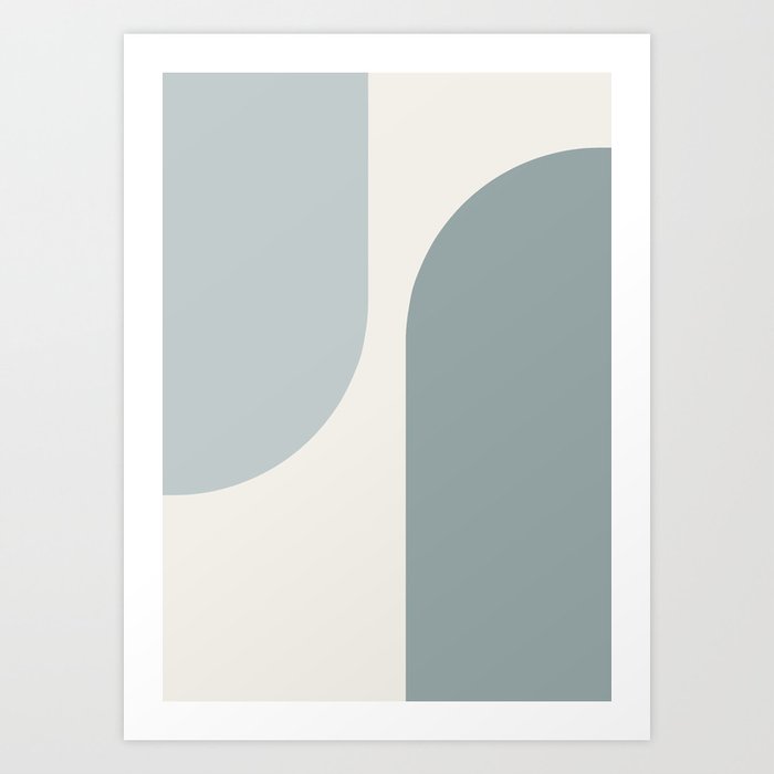 Modern Minimal Arch Abstract XII Art Print