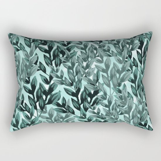 Leaf pattern II Rectangular Pillow