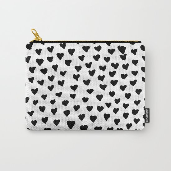 Black Heart Carry-All Pouch