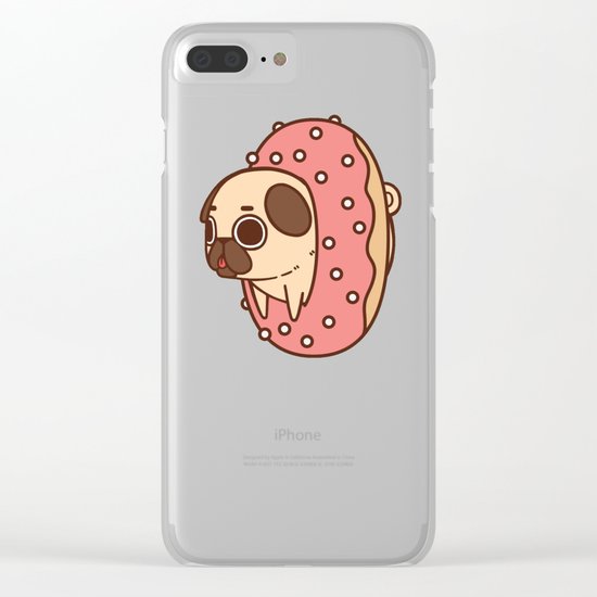 Puglie Doughnut Clear iPhone Case