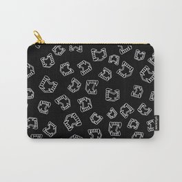 bite me (black and white version) Carry-All Pouch