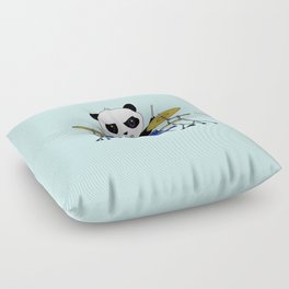 A Drumming Panda Floor Pillow