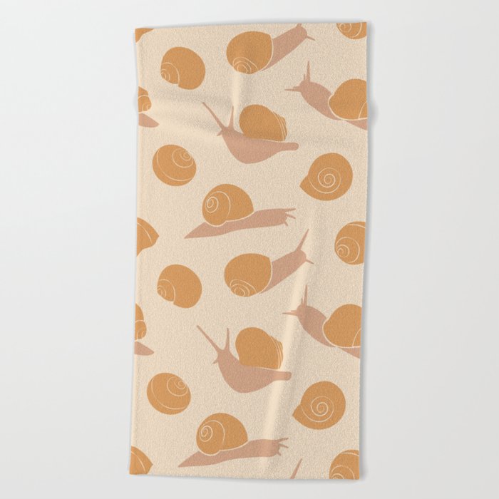 Retro Snail Pattern Beach Towel