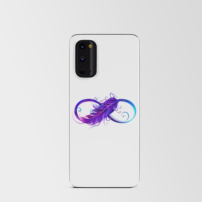 Infinity Feather Android Card Case