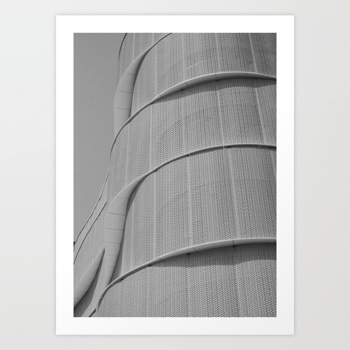 Monochrome Minimal Architecture Art Print
