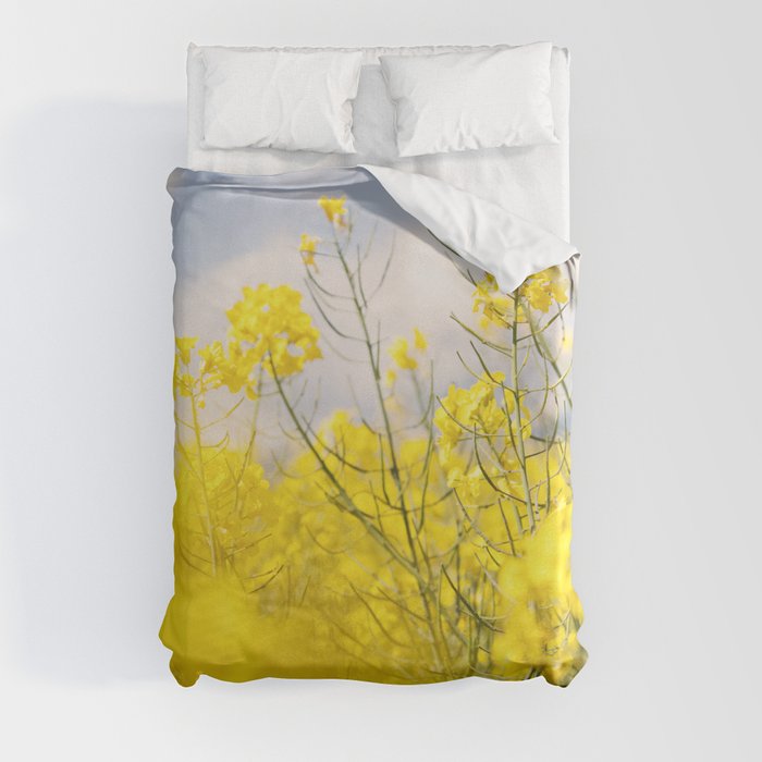 Yellow Flowers Duvet Cover