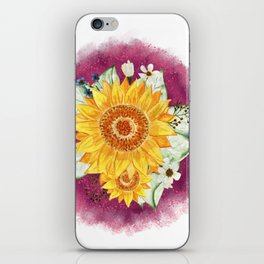 Sunflowers, Backgrounds, clipart, flower iPhone Skin