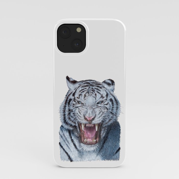White tiger iPhone Case