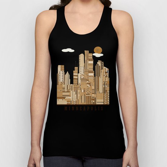 Minneapolis skyline Unisex Tank Top