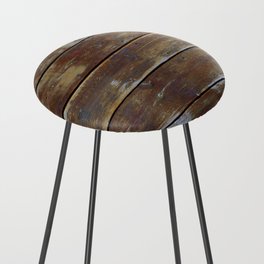 Weathered Western Wyoming Wood Counter Stool