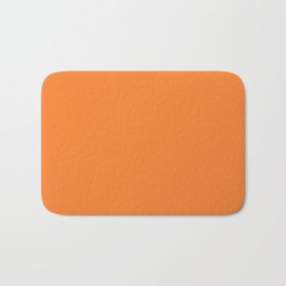 Tangerine - Solid Color Collection Bath Mat