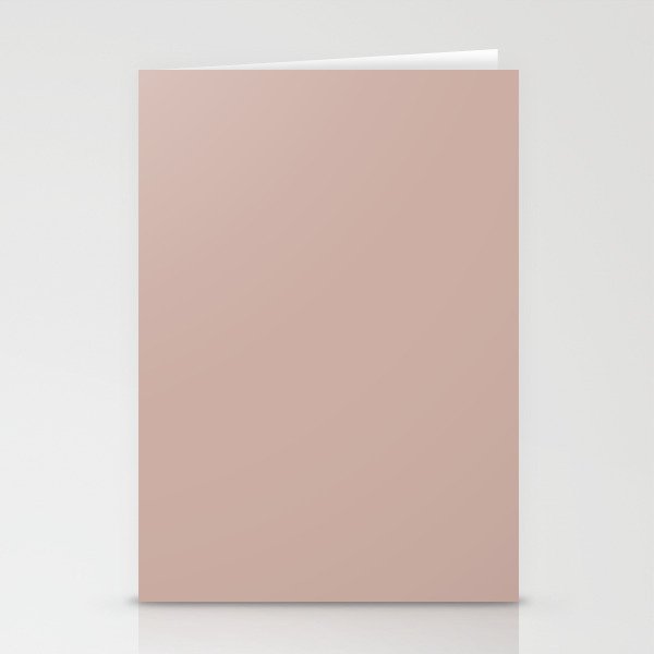 Medium Spicy Pink Solid Color Pairs PPG Velveteen Crush PPG1060-4 - All One Single Shade Hue Colour Stationery Cards