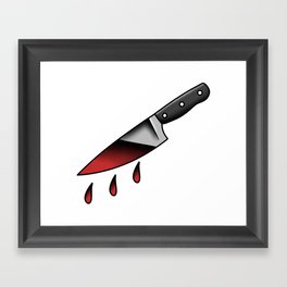 bloody knife Framed Art Print