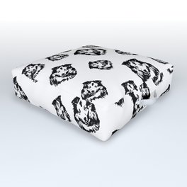 Extraordinary CHRISTMAS Gifts for the Shetland Sheepdog owner from MONOFACES Outdoor Floor Cushion