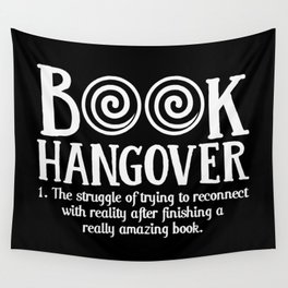 Funny Book Hangover Definition Wall Tapestry