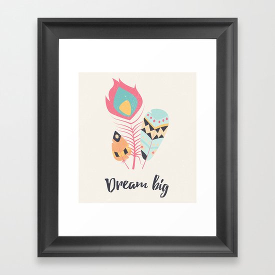 Dream big Framed Art Print
