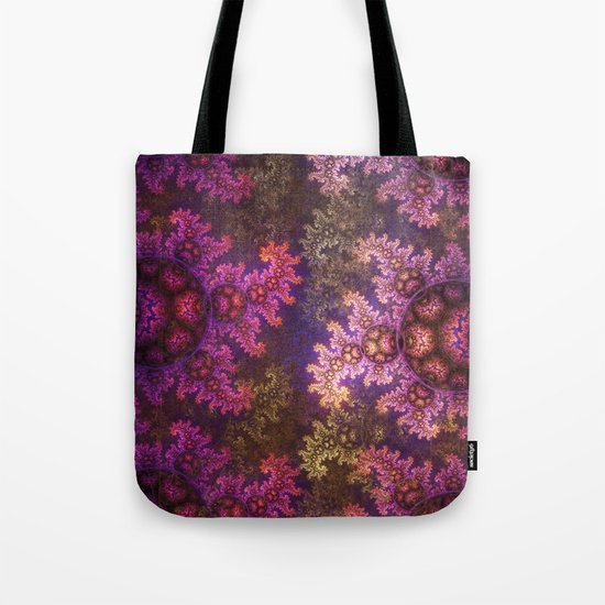 Dragon spirals ans Spheres in autumn colors Tote Bag