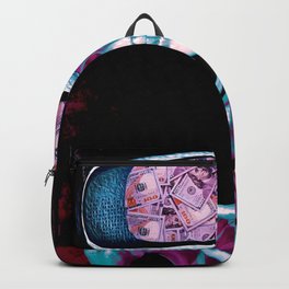Money Vision Backpack | Skull, Dark, Ink, Cash, Digital, Skeleton, Graphicdesign, Edgy, Media, Screen 