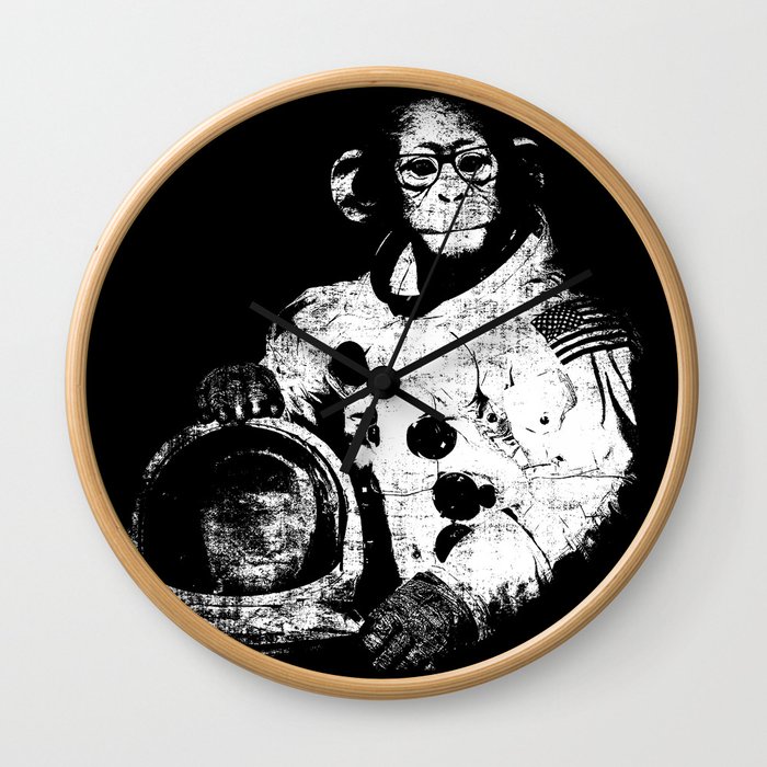 Space Monkey -- There's Hope For Us All Wall Clock